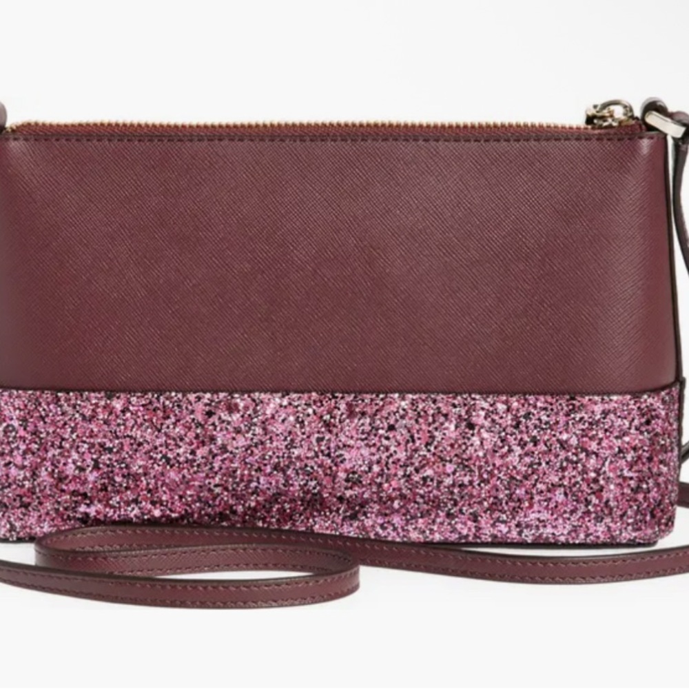 Kate Spade Burgundy and Pink Crossbody Bag - Picture 5 of 6